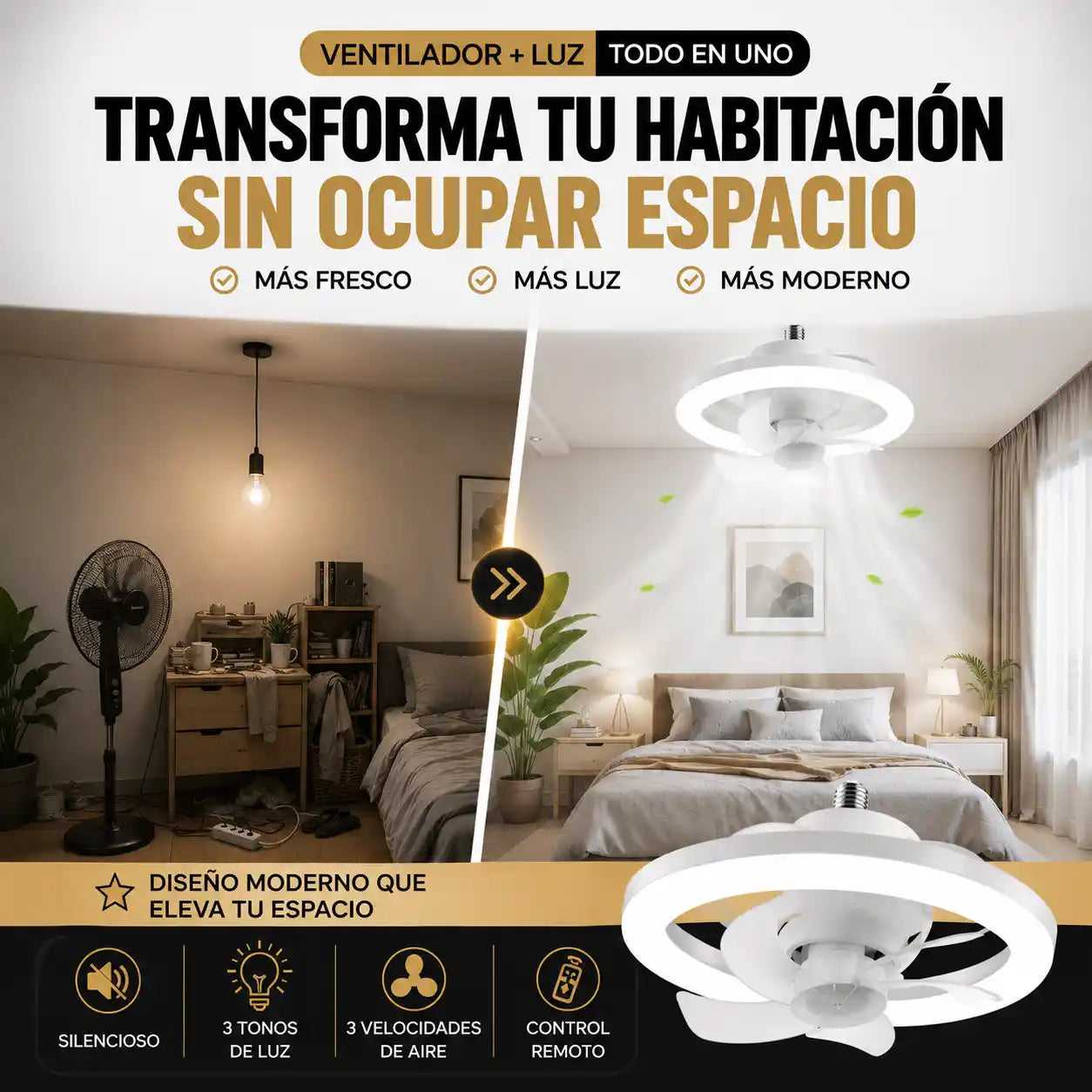Ventilador de techo | Estético y funcional