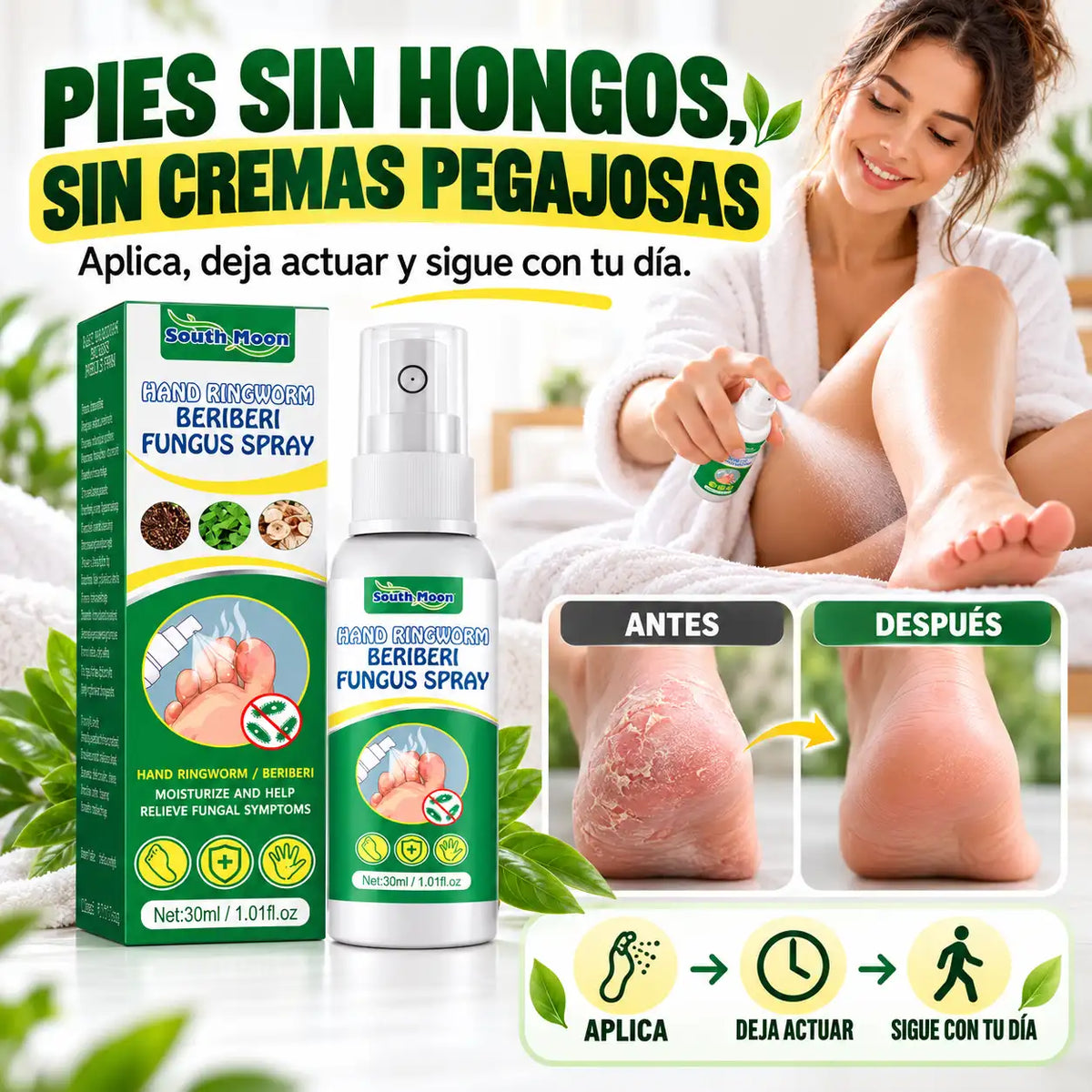 SPRAY ANTIFUNGICO | Resultados desde la primera aplicación