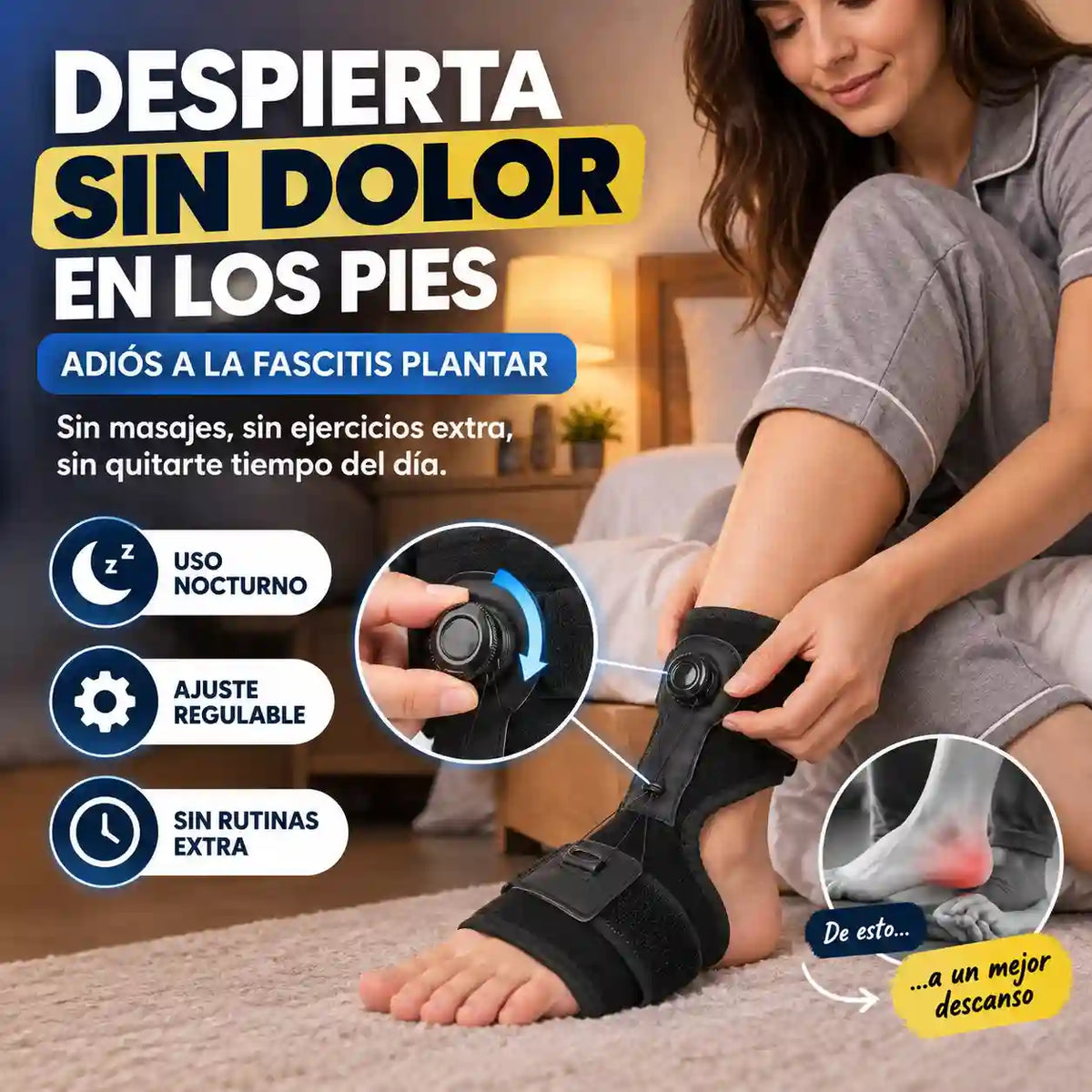 FÉRULA PARA FASCITIS PLANTAR | Alivio seguro sin masajes dolorosos