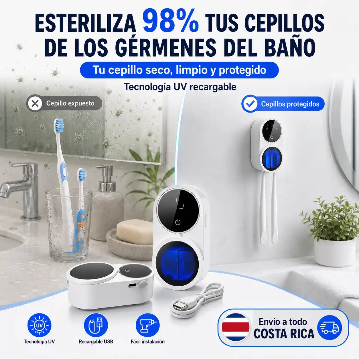 Esteriliza, seca y protege | TECNOLOGÍA COMPROBADA✅