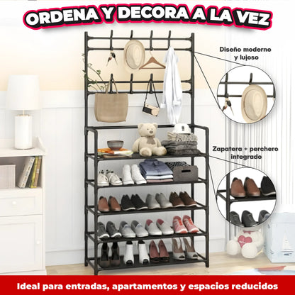 ORGANIZADOR ZAPATERO PERCHERO | Ordena y decora a la vez💫