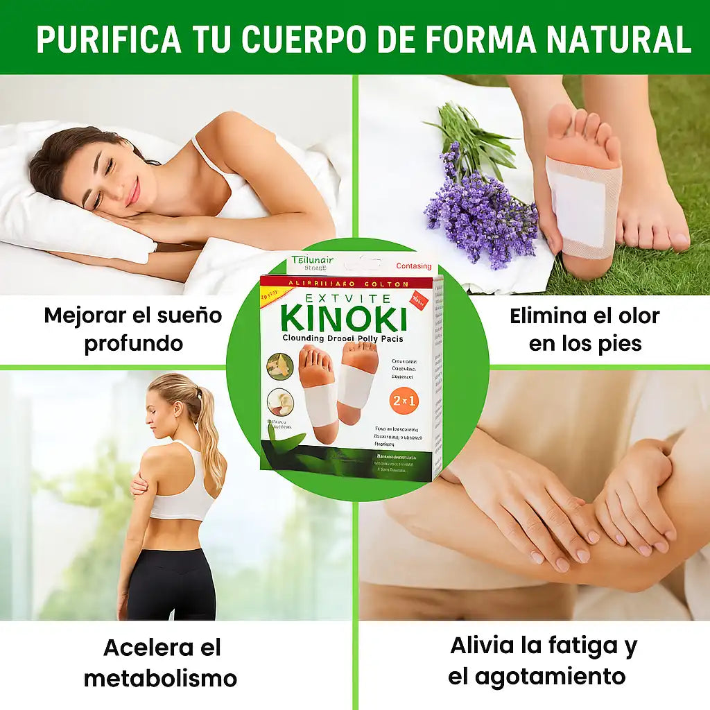 30 Parches Kinoki |Eliminan y Desintoxican tu cuerpo desde la 1era semana