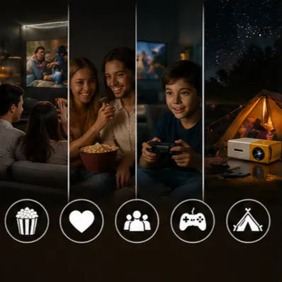 MINI PROYECTOR PORTÁTIL| Tu cine en casa al instante