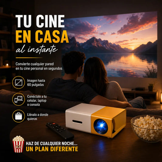 MINI PROYECTOR PORTÁTIL| Tu cine en casa al instante