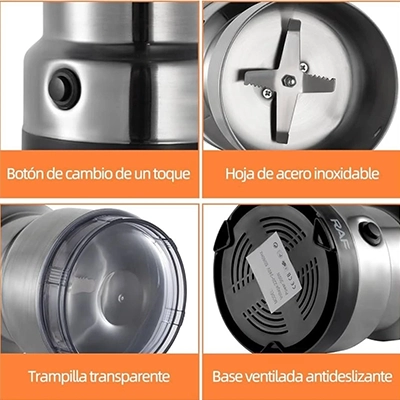 Molino Eléctrico Multiusos: Muele en segundos, disfruta por días ☕