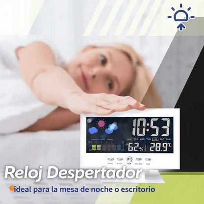 Reloj Digital Inteligente con Clima y Calendario