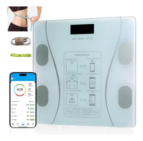Bascula Digital De Grasa Corporal Con Bluetooth