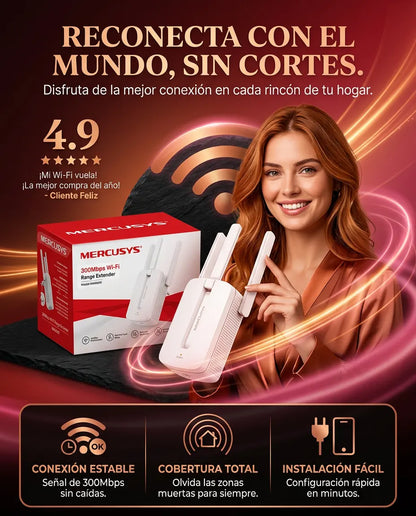 Internet Rápido en Toda tu Casa 🚀 | Repetidor WiFi de Alta Potencia