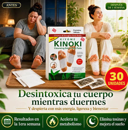 30 Parches Kinoki |Eliminan y Desintoxican tu cuerpo desde la 1era semana