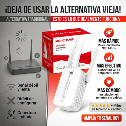 Internet Rápido en Toda tu Casa 🚀 | Repetidor WiFi de Alta Potencia