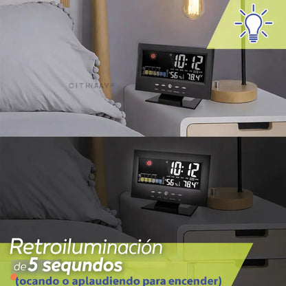 Reloj Digital Inteligente con Clima y Calendario
