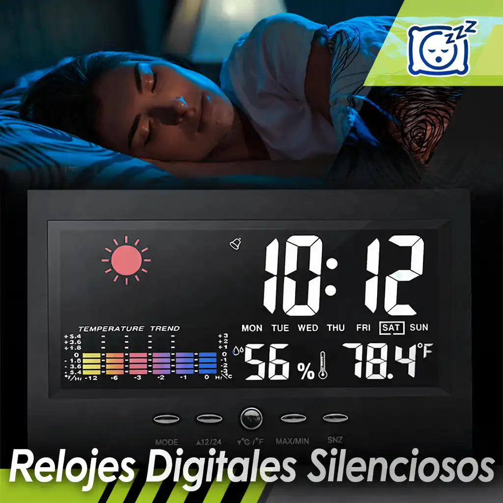 Reloj Digital Inteligente con Clima y Calendario