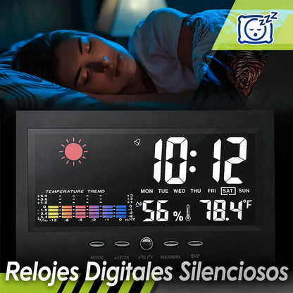 Reloj Digital Inteligente con Clima y Calendario