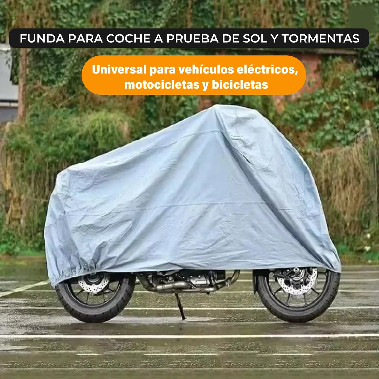 COBERTOR IMPERMEABLE PARA MOTOCICLETA 🏍️💦