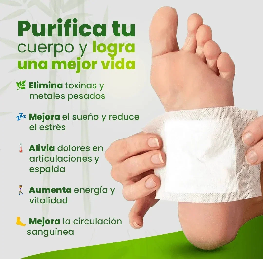 30 Parches Kinoki |Eliminan y Desintoxican tu cuerpo desde la 1era semana